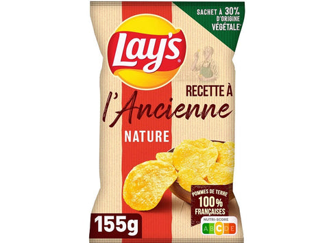 PLAIN OLD-FASHIONED CHIPS 155G (#117165)