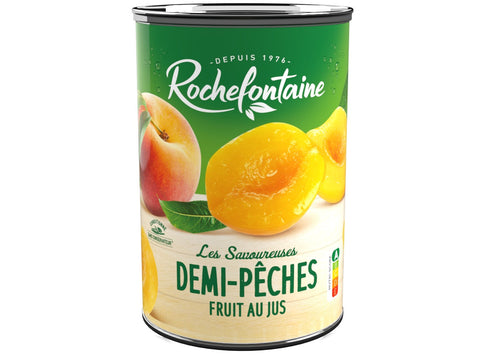 PEACH HALVES SYRUP FRUIT 410G (#116368)