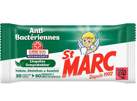 ANTI-BACTERIAL DISINFECTANT WIPES 30PC (#127328)