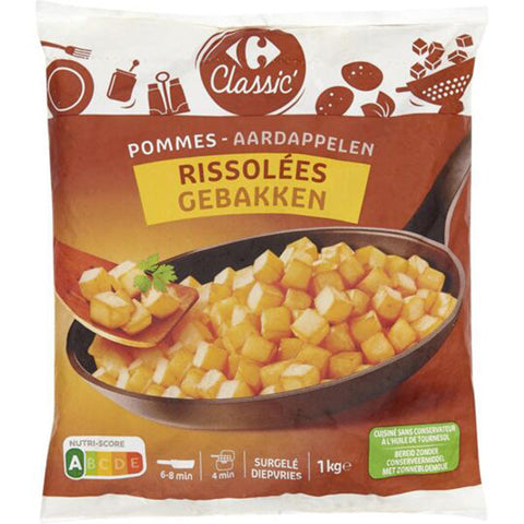 FRIED POTATOES IN CUBES 1KG (#120143)