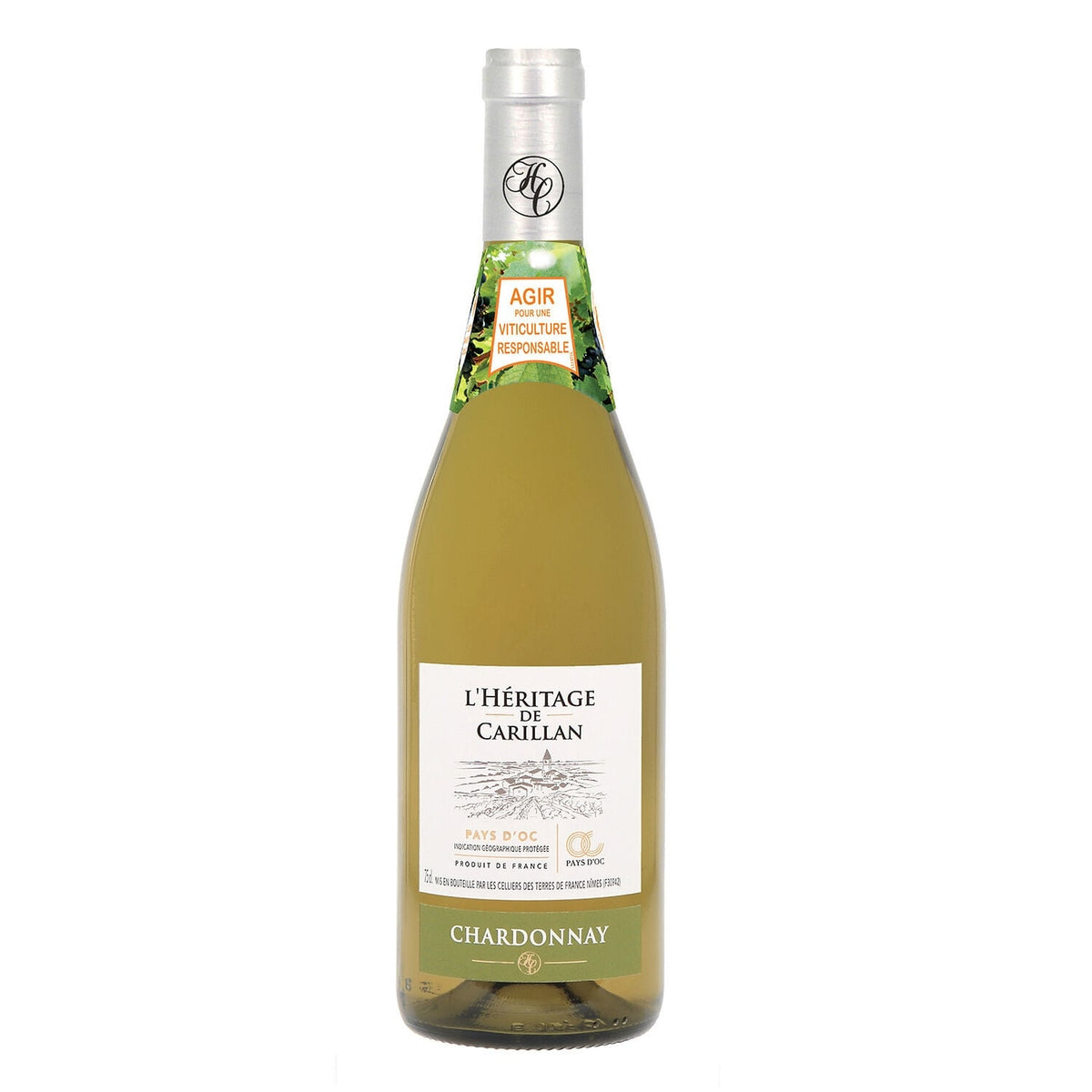 WHITE IGP OC CHARDONNAY 75CL LHERITAG (