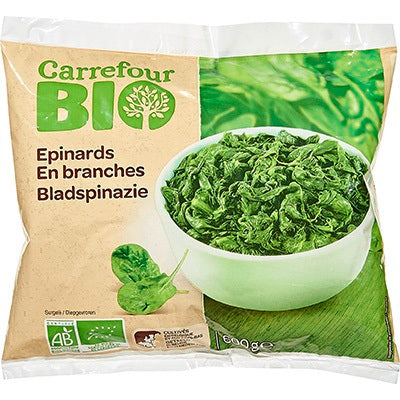 ORG SPINACH LEAVES 600G (#120138)