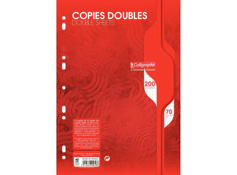 50 DOUBLE SHEETS PUNCHED A4 (#126280)