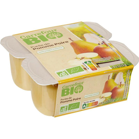 DESSERT COMPOTE APPLE PEAR ORG 100G (#114561)