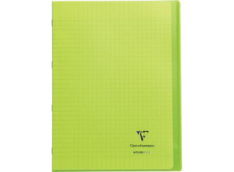 NOTEBOOK CLEAR COVER GREEN A4 (#126150)