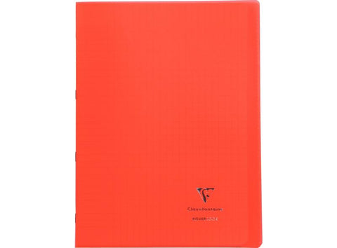 NOTEBOOK CLEAR COVER RED A4 (#126151)