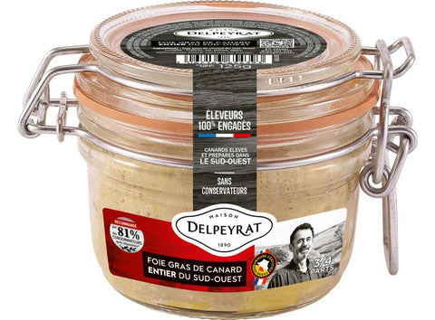 WHOLE DUCK FOIE GRAS SOUTH-WEST 125G (#123004)