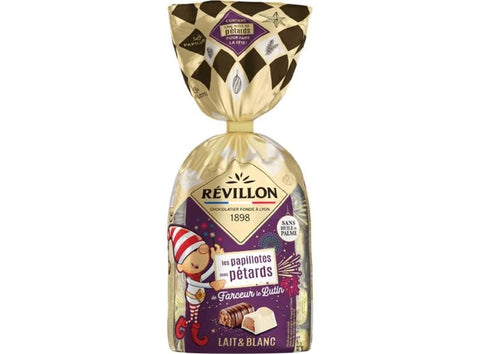 MILK WHITE CHOCOLATE PAPILLOTES 300G (#122400)