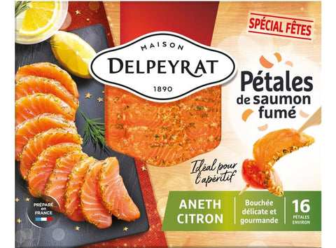 DILL AND LEMON SMOKED SALMON SLICES 160G (#122984)