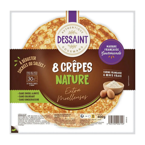 CREPES PLAIN EXTRA FLUFFY 400G X8PCS (#116903)