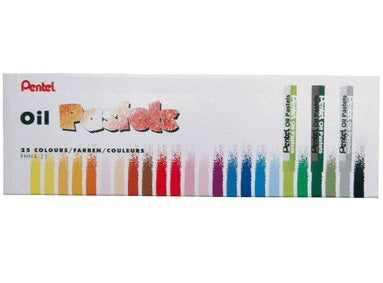 BOX OF 25 OIL PASTELS ASSORTED (#126212)