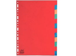 12 CARDBOARD DIVIDERS A4 (#126134)