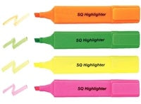 4 HIGHLIGHTERS ASSORTED COLOURS (#126240)
