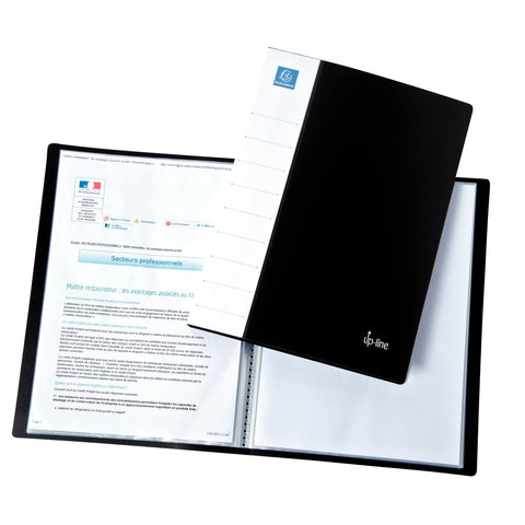BLACK CLEAR BOOK A4 40 POCKETS (#126347)