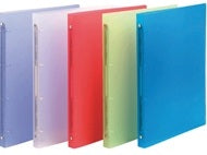 4 RING BINDER ASSORTED COLOURS A4 (#126137)