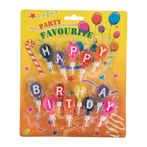 BALLOON CANDLE SET 13PCS (#394)
