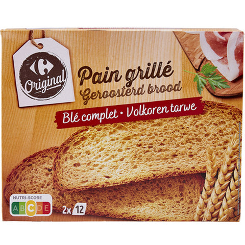 WHOLE WHEAT TOAST SLICES 500G (#118051)