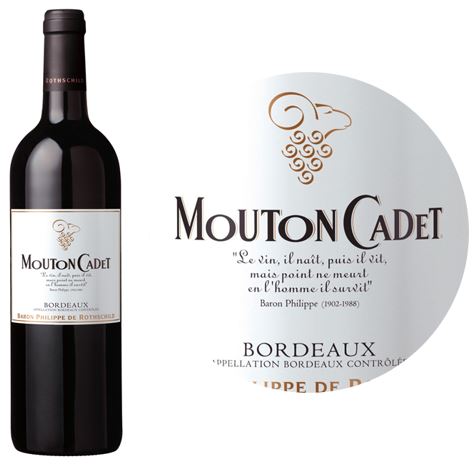 CABERNET BORDEAUX MOUTON CADET RED 75CL (#123401)