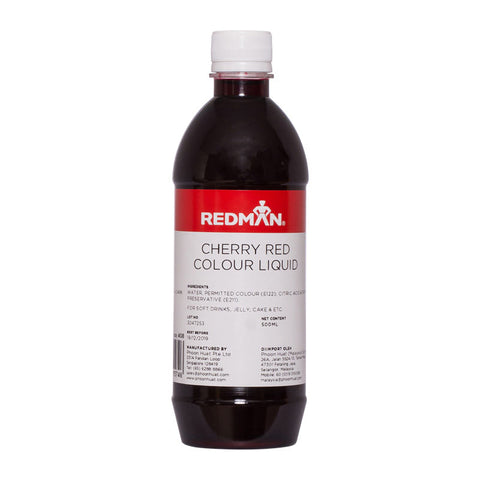 CHERRY RED COLOUR LIQUID 500ML (#408)