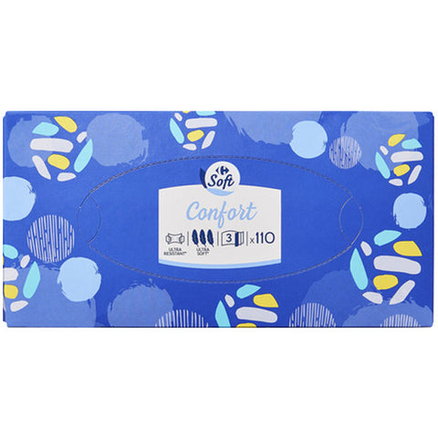 SOFT FACIAL TISSUES BOX 110PC (#119616)