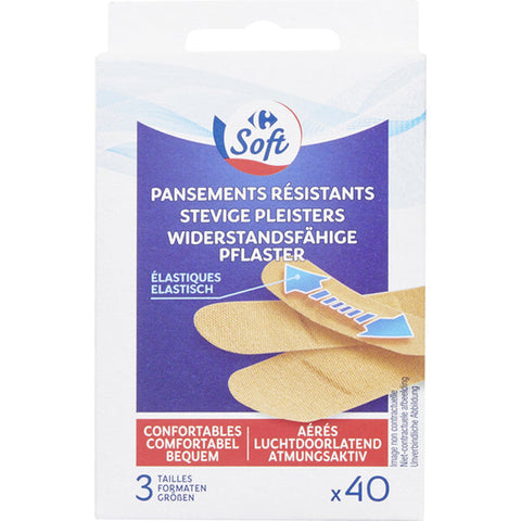 RESISTANT ELASTIC PLASTERS 40PC (#119362)
