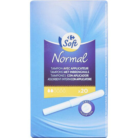 NORMAL TAMPONS WITH APPLICATOR 20PC (#119316)