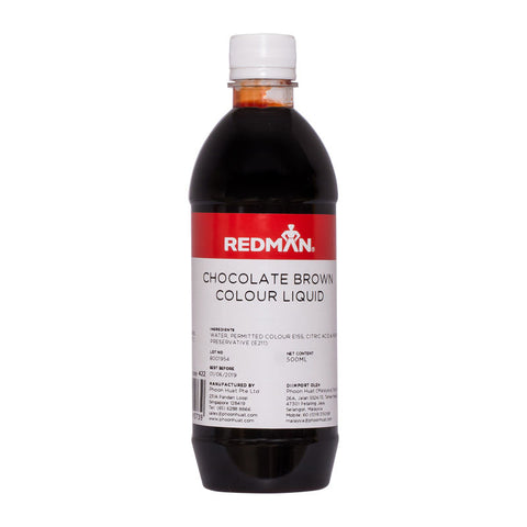 CHOCOLATE BROWN COLOUR LIQUID 500ML (#422)