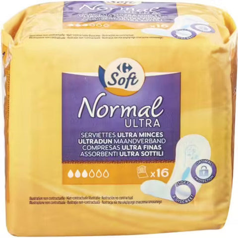 ULTRA THIN NORMAL SANITARY PADS 16PC (#119337)