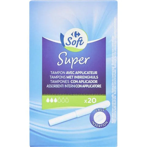 GENTLE SUPER TAMPONS APPLICATOR 20PC (#119315)