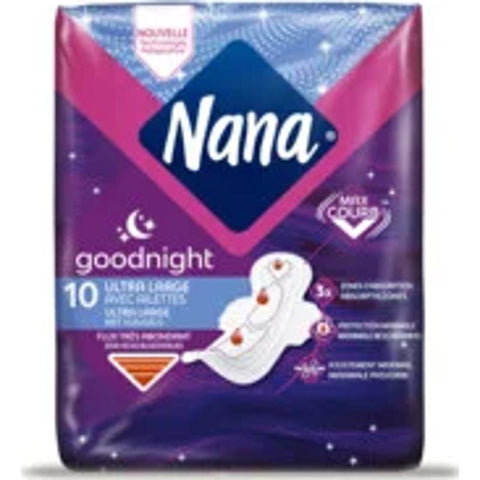 ULTRA GOODNIGHT SANITARY PADS 10PC (#119348)