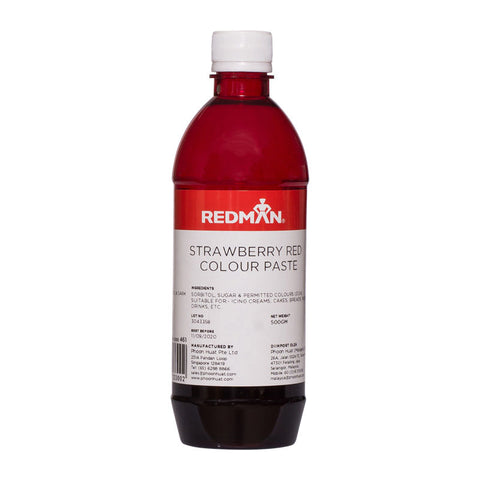 STRAWBERRY RED COLOUR PASTE 500G (#461)