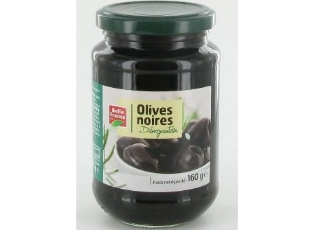 PITTED BLACK OLIVES 333G (#120300)