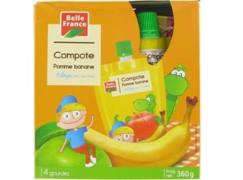 LIGHT APPLE BANANA COMPOTE 100G (#116356)