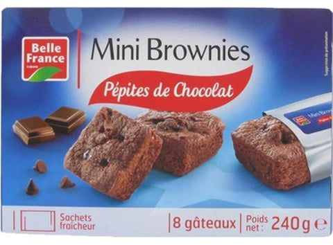 MINI CHOCOLATE CHIP BROWNIES 240G (#116089)