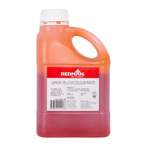LEMON YELLOW COLOUR PASTE 1KG (#488)