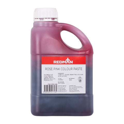 ROSE PINK COLOUR PASTE 1KG (#489)
