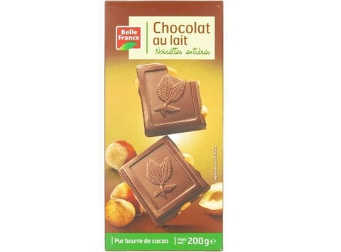 MILK CHOCOLATE WHOLE HAZELNUTS 200G (#116066)