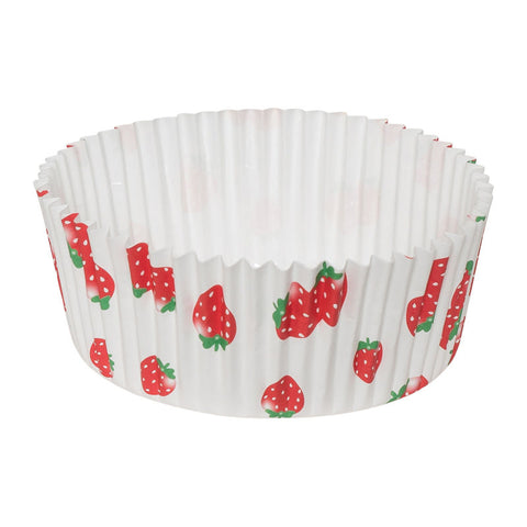 BAKING CASES PET STRAWBERRY 78X34MM 200PCS (#50009)