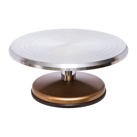 METAL TURNTABLE SILVER/GOLD 309X140MM SN4159 (#50020)