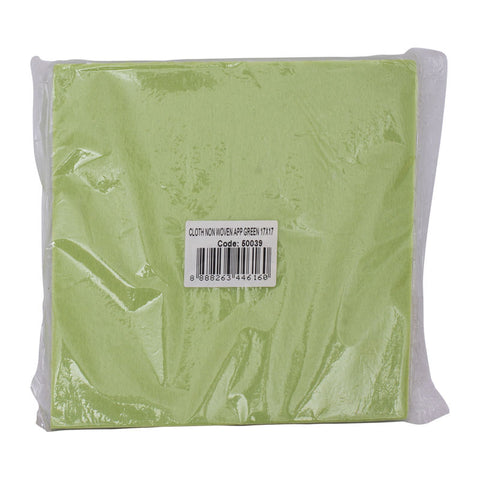 NON-WOVEN CLOTH APPLE GREEN 17X17CM 100PCS (#50039)