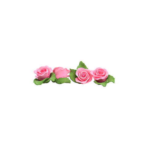GUMPASTE FLOWER- PINK MKKD 28PCS 4X4CM (#50190)