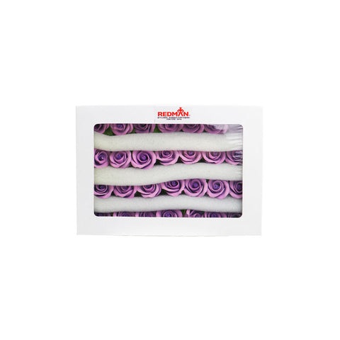 GUMPASTE FLOWER- PURPLE MKKD 28PCS 4X4CM (#50192)