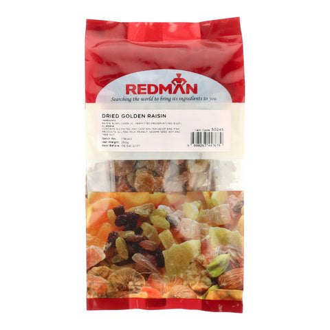 DRIED CALIFORNIA GOLDEN RAISINS 250G (#50245)
