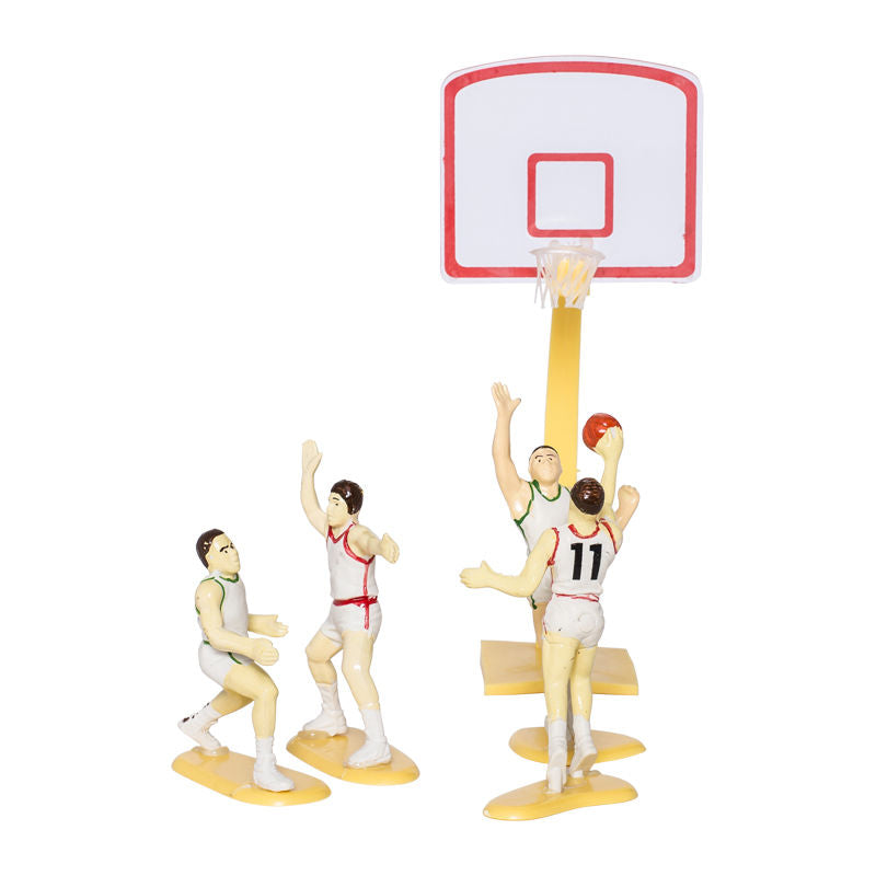 BASKETBALL TEAM CAKE TOPPER 4PCS (