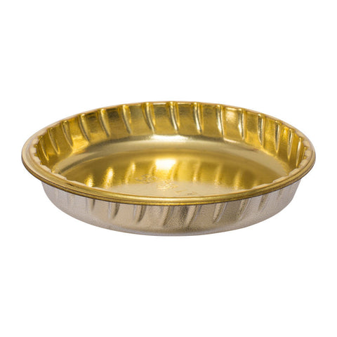 MOUSSE PLATE G/SILVER RD 7CM (#50397)