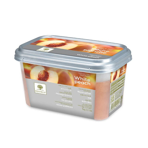 FROZEN WHITE PEACH PUREE 8052 1KG (#50476)