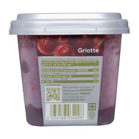 FROZEN SOUR CHERRY PUREE 8034 1KG (#50616)