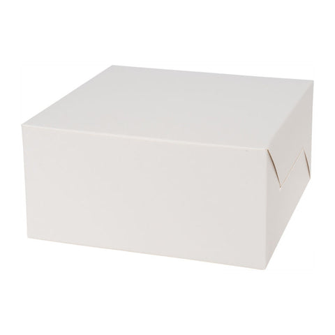 CAKE BOX PLAIN WHITE 6X6X3" 5PCS (#50682)