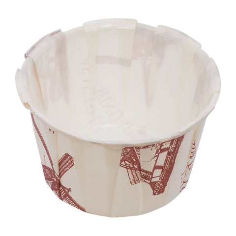 SOUFFLE BAKING CASE COUNTRY SCENE 38X28MM 100PCS (#51163)