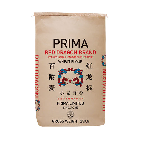 RED DRAGON WHEAT FLOUR FOR NOODLE 25KG (#51261)